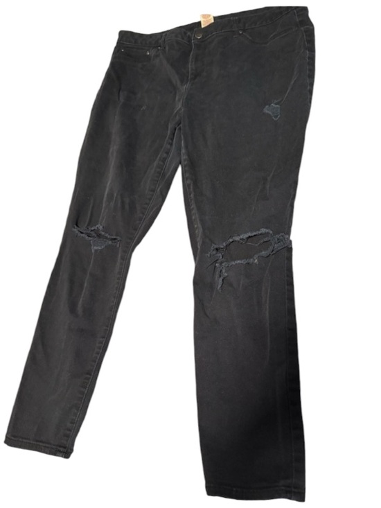 Faded Glory Denim - Black Distressed Jeans faded glory size 16